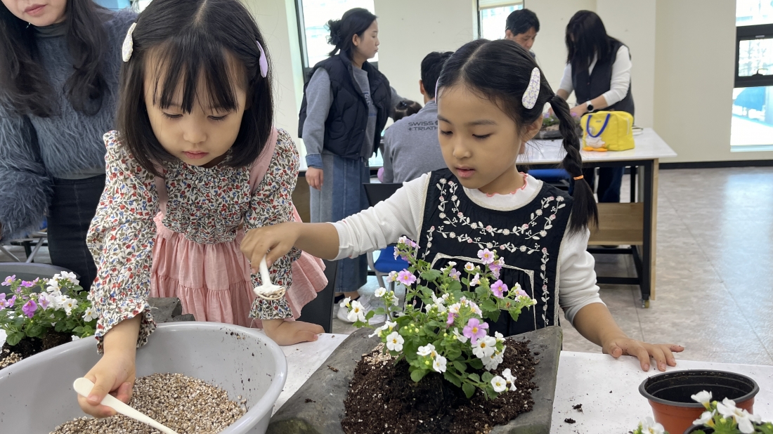 25년 3월 반려식물만들기(봄꽃심기/가족)